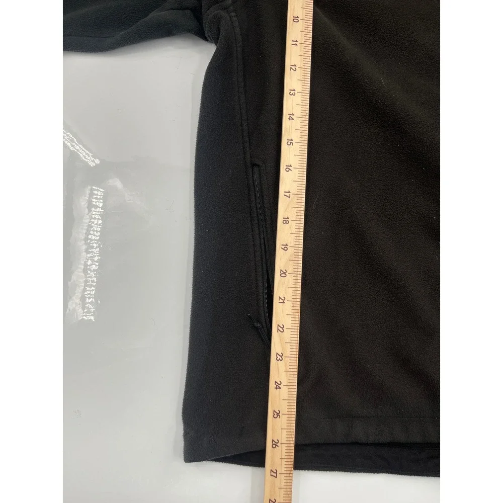 The North Face Mens XL Black Full Zip Fleece Jacket Midweight Layer